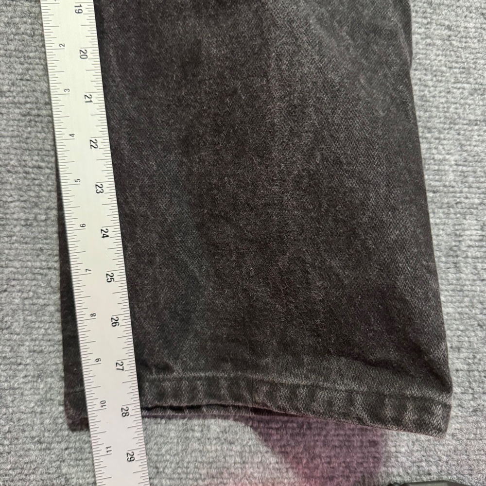 Wrangler Mens Jeans 36x30 Black Denim Cowboy Cut Relaxed Fit Faded Fits 34x28 - Picture 8 of 11